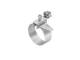 Kleinhuis 37/1 earthing band clamp 212 mm for pipe-D 175-48 mm brass nickel-plated
