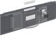 Hager GBKEV080319011 Modularblende GKEV03 OT80 Transparentabdeckung Schloss