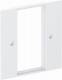 OBO Bettermann 6109835 OBO VH-P5 RW cover plate 2-fold module 45 95x95mm pure white 