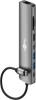 Goobay Advanced Slim 8-Port USB-Hub mit HDMI und RJ45, 5 Gbit/s - USB-C-Stecker (USB 3.2) > 1x HDMI, 1x RJ45, 2x USB-C (1x PD 100 W, 1x USB 2.0), 2x USB-A (USB 3.2), 1x SD, 1x microSD