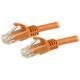 Startech.com N6PATC150CMOR 1,5 m CAT6 Kabel - orangenes CAT6-Patchkabel - Snagless-RJ45 - 24 AWG Kupferdraht - LAN - Ethernet 