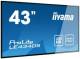 Iiyama LE4340S-B3 109,2 cm 109,2 cm ( 43 Zoll ) 1920x1080 VA-Panel 350 cd/m² 3000:1 Static Contrast Landscape Mode VGA 3x HDMI USB-Port
