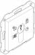 Eff Eff Fritz Fuss 1385ES3-2--3500 effeff key switch Up 1385 Es3 without display Gira aluminum look