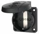 Mennekes 11032 16A2P+E 230V schwarz SCHUKO-Anbau-Steckdose für Baustromvert