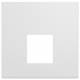 Hager WXD202B Blende Keystone-Adapter 2Modulbreiten 45x45mm RAL9016
