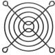 InLine® Lüftergitter Metall, 80 x 80 mm, schwarz