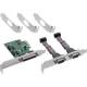 InLine® PCIe Schnittstellenkarte, 2x RS-232 + 1x Parallelport