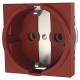 Mennekes 11513K 16A2P + E 230V, Socket outlet red
