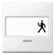 Merten 434719 rocker with label + control window polar white glossy system M