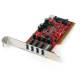 StarTech.com 4 Port PCI SuperSpeed USB 3.0 Adapter Card with SATA/SP4 Power - 4 Total USB Port(s)