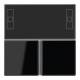 Jung A4093TSASW KNX Tastensatz kpl für Raumcontrollermodul A/AS schwarz