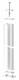 GGK 18672 Installationssäule 62x130-9010, 2800mm, 1-seitig, Alu aws