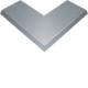 Hager AKBA2000401V Blind cover external corner L800 mm 45° 100 mm overhang steel 200x40
