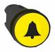 Schneider Electric ZB5AA551 Schneider front element round flat yellow BELL for printing. D22 without rest.