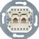 Hager WDF41083 UAE socket outlet 8/8-pole module insert white UP