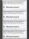 Siedle TM612-4/BTM650-04 GM Namensschild kpl Graphitbraun