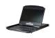 Aten KVM/TFT 8-fach, 48,3 cm ( 19 Zoll ) 1HE, incl.KVM/TFT 47 cm ( 18,5 Zoll ), Deutsch, Schwarz, dual Rail,