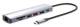 Manhattan 153966 USB-C PD 7-in-1 4K Dockingstation / Multiport-Hub USB 3.2 Gen 2 Typ C-Stecker auf HDMI-Port (4K@60Hz), zwei USB-A Ports (10 Gbit/s), USB-C Power Delivery-Port (100 W), Gigabit-RJ45-Port, SD/MicroSD-Kartenleser, Aluminium, silber