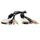STARTECH.COM KVM Cable for DVI and USB KVM Switches with Audio & Microphone - 6ft