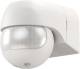 Goobay Motion sensor, tiltable/swivel, white, for surface wall mounting, 180° detection, 12 m range, for outdoor use (IP44), suitable for LED