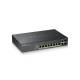 Zyxel Switch fully managed Layer2+ 10 Port? 8x 1GbE? PoE budget 180 watts? 8x PoE at ? 2x 1Gb combo? 48,3 cm ( 19 inch ) ? NebulaFlex Pro ? GS2220-10HP