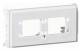 Schneider Electric 5971888 Schneider Montageplatte ohne Schriftfeld 2XR&M / FreeNet Buchse weiß