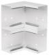 Hager BRS652104D9016 inner corner from basic profile to BRS 68x210mm