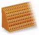 WAGO 738-424 four-tier terminal strip for circuit boards 0.08-2.5 sqmm orange