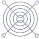 InLine® Lüftergitter Metall, verchromt, 80 x 80 mm, silber