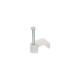 InLine® Kabelschelle 8mm eckig, weiß, 100 Stück