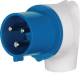 Berker 578301 BER CEE-Winkelstecker 3-polig 32A grau/blau