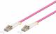 Goobay 95941 Fiber optic cable, multimode (OM4) violet - LC connector (UPC) / LC connector (UPC)