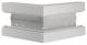 Hager BR6517037035 external corner made of basic profile plastic OT80mm light gray