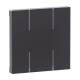 Legrand 765814 Seano 2-module push-button cover MyHome without symbol, color black-white