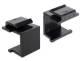 DELOCK 86321 Keystone Abdeckung schwarz 4 Stück