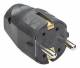 Bachmann 910.100 shock-mounting plug 10/16A, 250V VDE 0620 black 