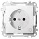 Merten MEG2351-0419 SCHUKO socket + Kz dryer BRS StK polar white system M