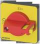 Siemens 3LD93437C 3LD9343-7C Knebel rot/gelb 48x48 mm Front- und Zentrallochbefestigung 22,5 mm