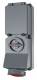 Mennekes 7292 16A5P 6H400V Wanddose DUO IP67
