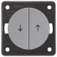 Berker 936532507 shutter rocker switch m, imprinted symbol arrow Integro / Pure gray