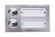 Grothe ETA 502 GA Etagenplatte AP Alu silber EV1 2Klingelt./1reihig 55532