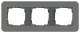 GIRA 0213423 cover frame 3f E3 dark gray/anthracite