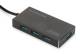 DIGITUS USB hub 4-port 3.0->4xA3.0 with black power supply