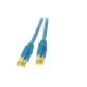 Patchkabel RJ45, CAT6A 500Mhz, 2m, blau S-STP(S/FTP) ND-UC900+TM31,