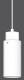 RZB 931181.002 Pendelleuchte LED/14W-3000K D120 H300 LP1250 1400lm