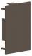 Ggk 1207 LFG LFG endplate / EST60X90BR, 60x90mm brown