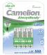 Micro battery CAMELION 1.2V, 600mAh, type AAA, NiMH, blister of 4