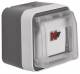 Berker 11963505 speaker junction box Ap W.1 grey
