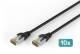 DIGITUS CAT 6A S-FTP outdoor patch cord Cu PE 10 pcs. AWG 26/7 length 1 m black sheath color