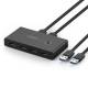 UGREEN US216 USB 3.0 Sharing Switch Box USB Switch für 2 PC´s 4x USB-A IN 2x USB-A Out inkl. Umschalter